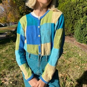 Christopher & Banks color blocked star cardigan🤩